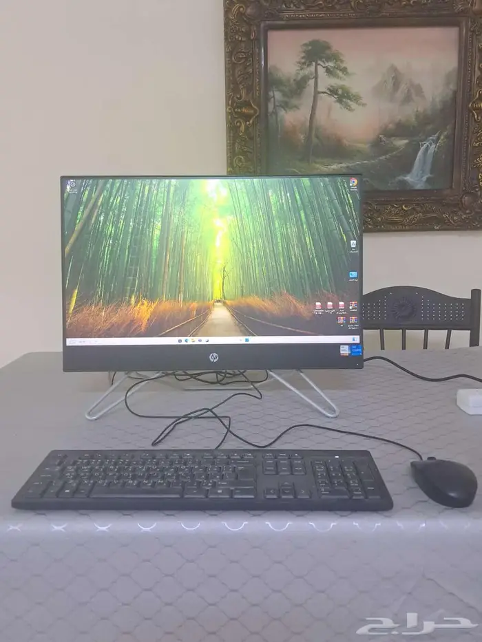 كمبيوتر مكتبي hp شاشة لمس جديد 0