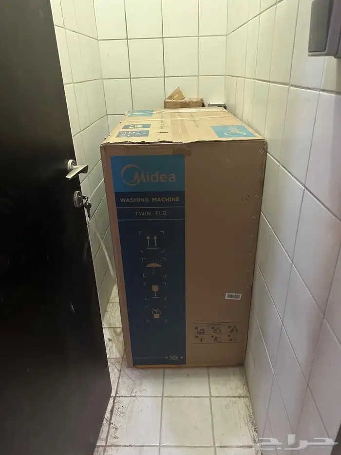 ميديا غسالة حوضين   10 كجم جديدة 4