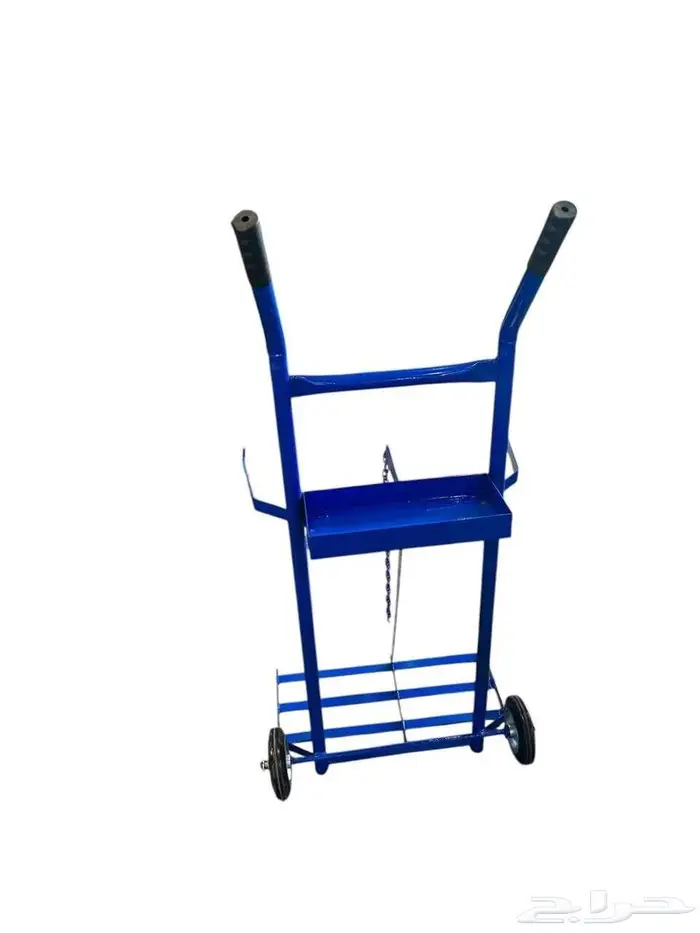 عربة أسطوانة أكسجين مزدوجة بدرج خلفي 3