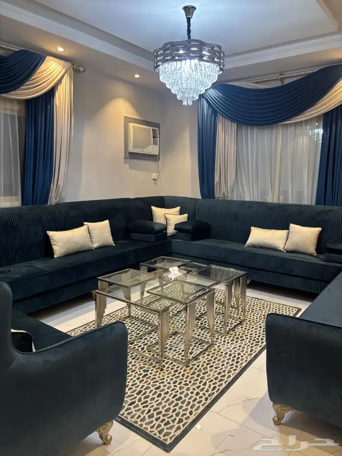 3 مجالس لكنب متصل جديد جدا والإسفنج درجه أولى 2