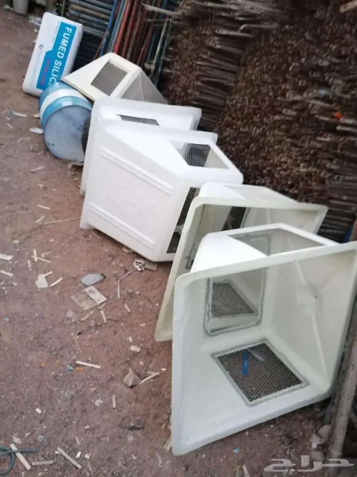 اشواك حمام مع تركيب غطاء مكيف الفايبر جلاس مروحه شفات 0