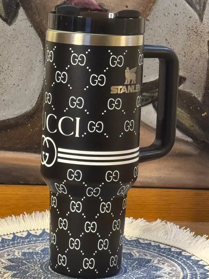 كوب ستانلي ابيض   اسود 3