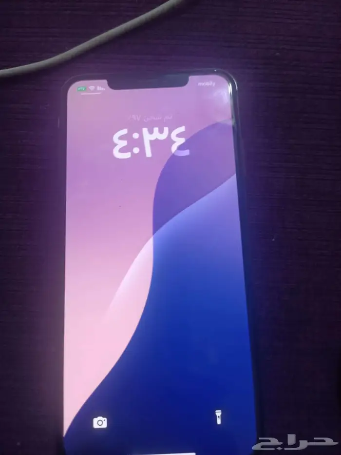 ابل اكس جديد بس البطاريه 79 على السوم 2