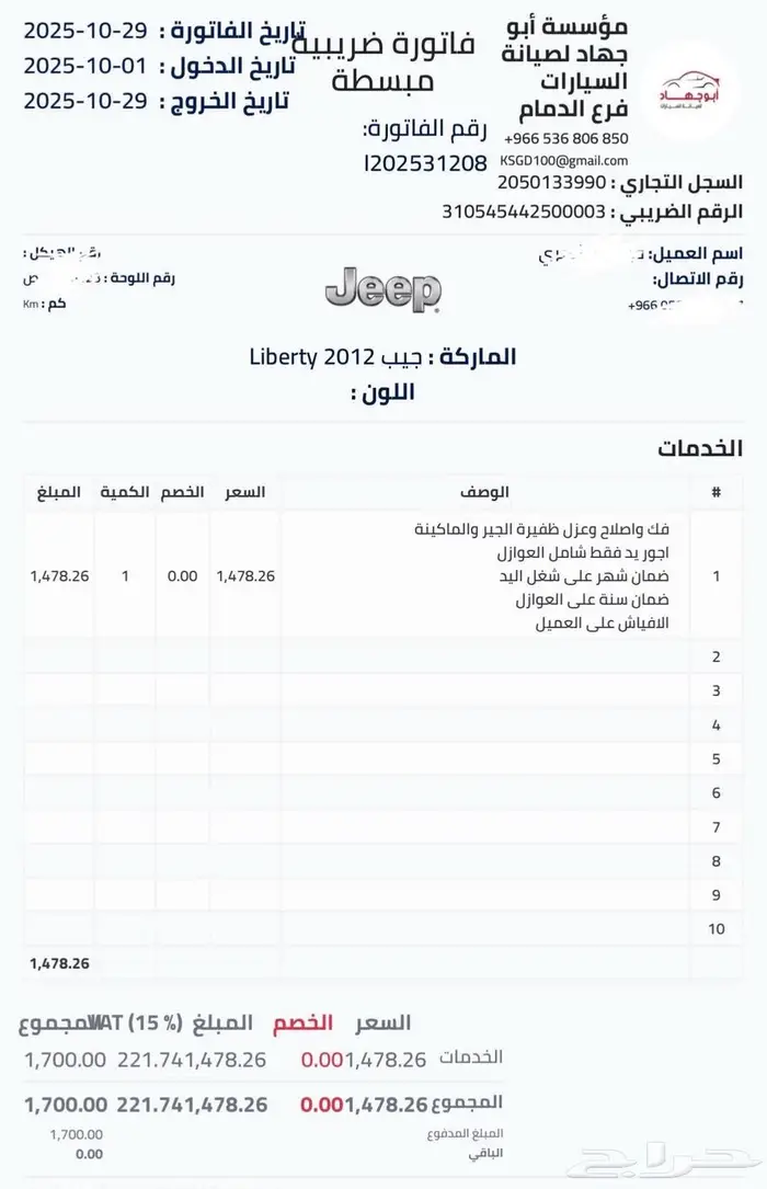 شروكي ليبرتي 2012 3