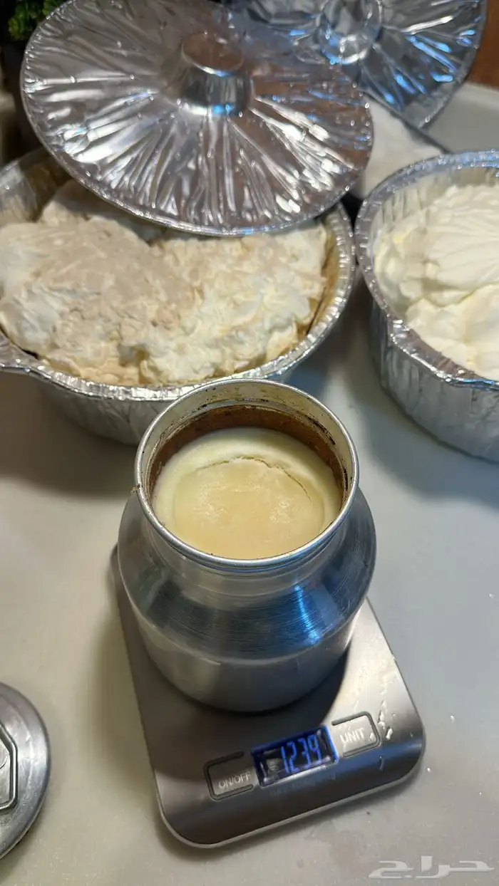 يوجد لدينا دبس شغل يدوي سمن بري دهن بقر دهن غنم أنواع تمور 8