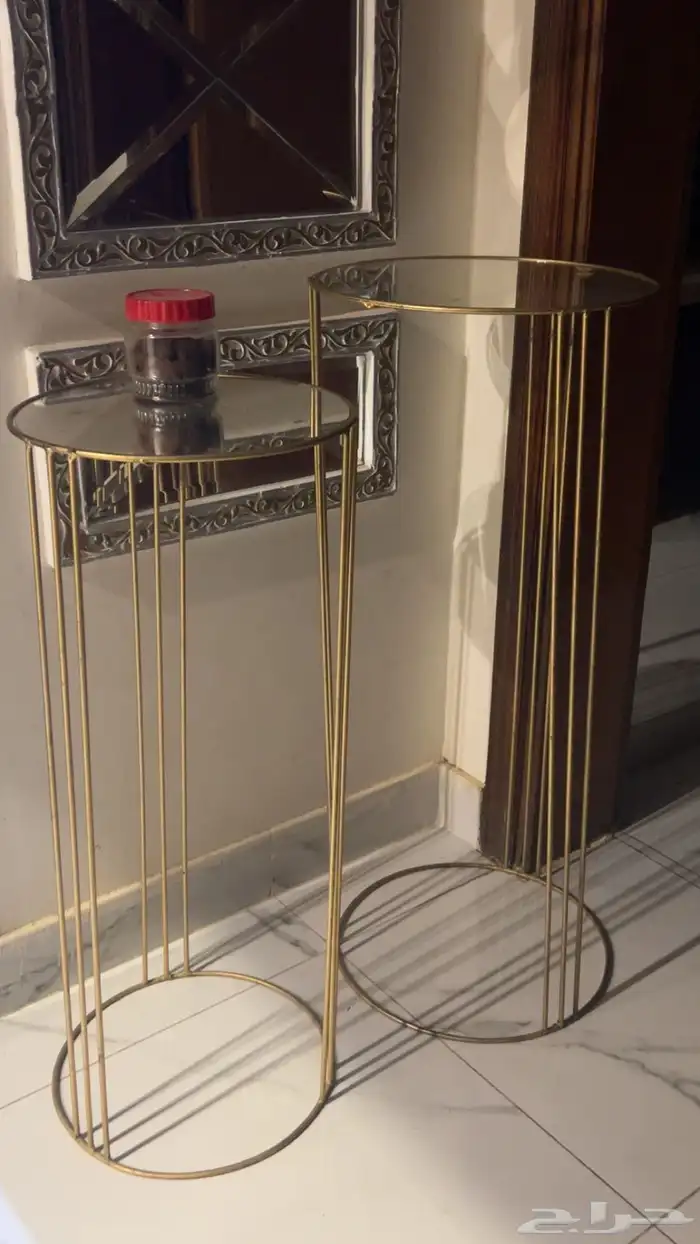 طاولات خدمة دائري زجاج 1