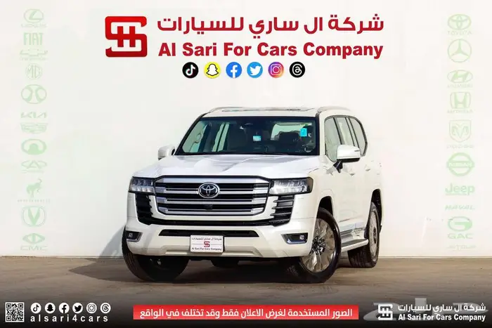 تويوتا لاند كروزر GXR L4 2025 اقساط بنوك وشركات 0