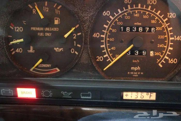 مرسيدس 1987 اس اي ال 560 أمريكي بطاقة جمركيه 55