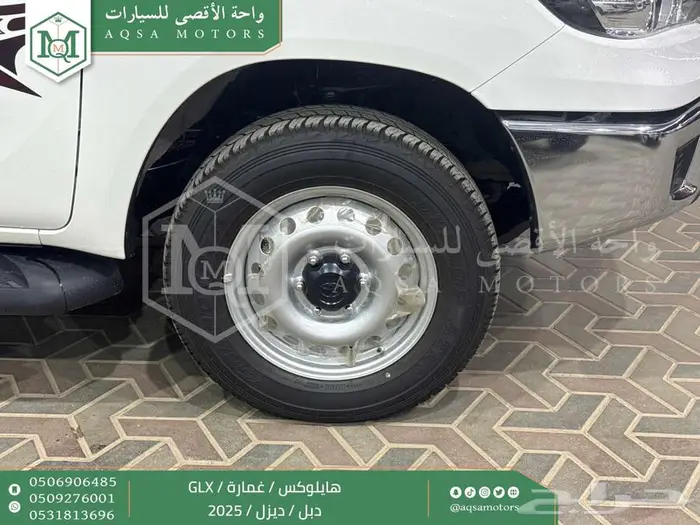 هايلكس غمارة دبل عادي أبيض ديزل 2025 اقل سعر كاش واقساط 4