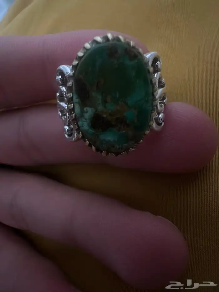 خاتم فيروز فضه 925 0