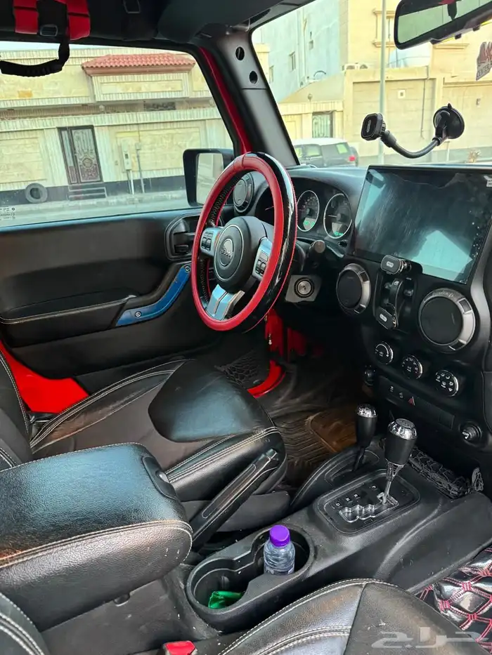 جيب رانجلر 2018 فل مكيف بابين الون احمر 6 سرندل 8