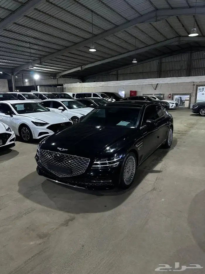 هيونداي جنيسيس اسود 2021 بنزين بطاقة جمركية وارد كوريا 2