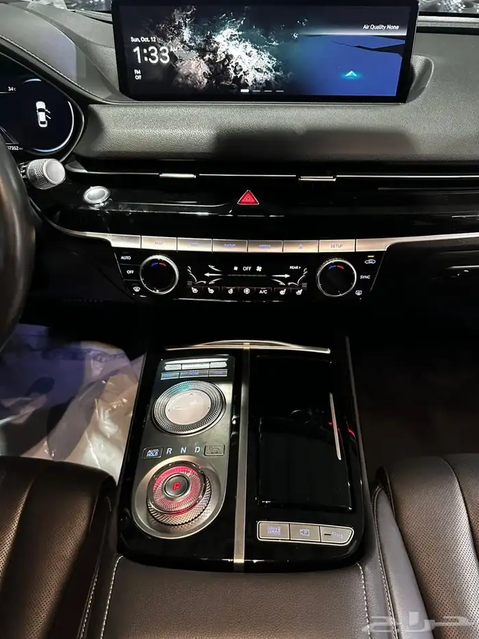 هيونداي جنيسيس اسود 2021 بنزين بطاقة جمركية وارد كوريا 11