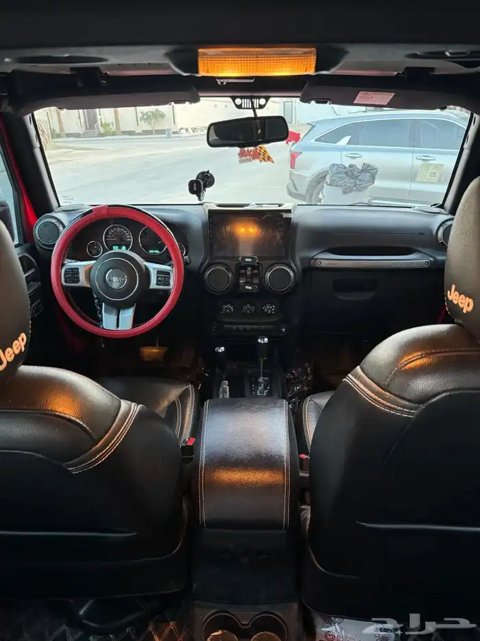 جيب رانجلر 2018 فل مكيف بابين الون احمر 6 سرندل 9