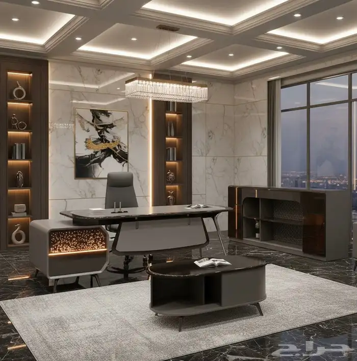 مودرن الفخمةاثاث مكاتب طقم حجم كبيرة عرض خاص تخفيض سعر الان 2