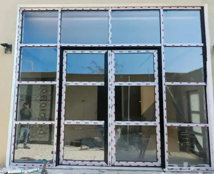 ورشة المنيوم أبواب وشبابيك وجهات كفه المنيوم 5