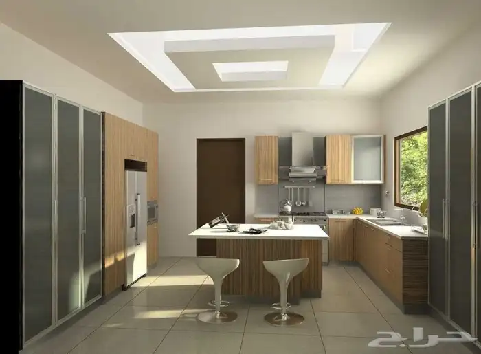 جبسون بورد ديكور مطبخ 2