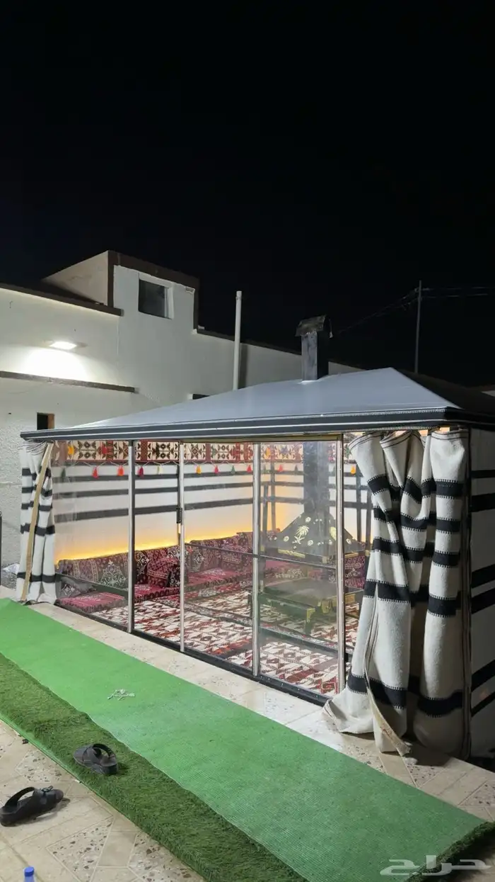 بيت الشعر المطور على هيكل حديد 0