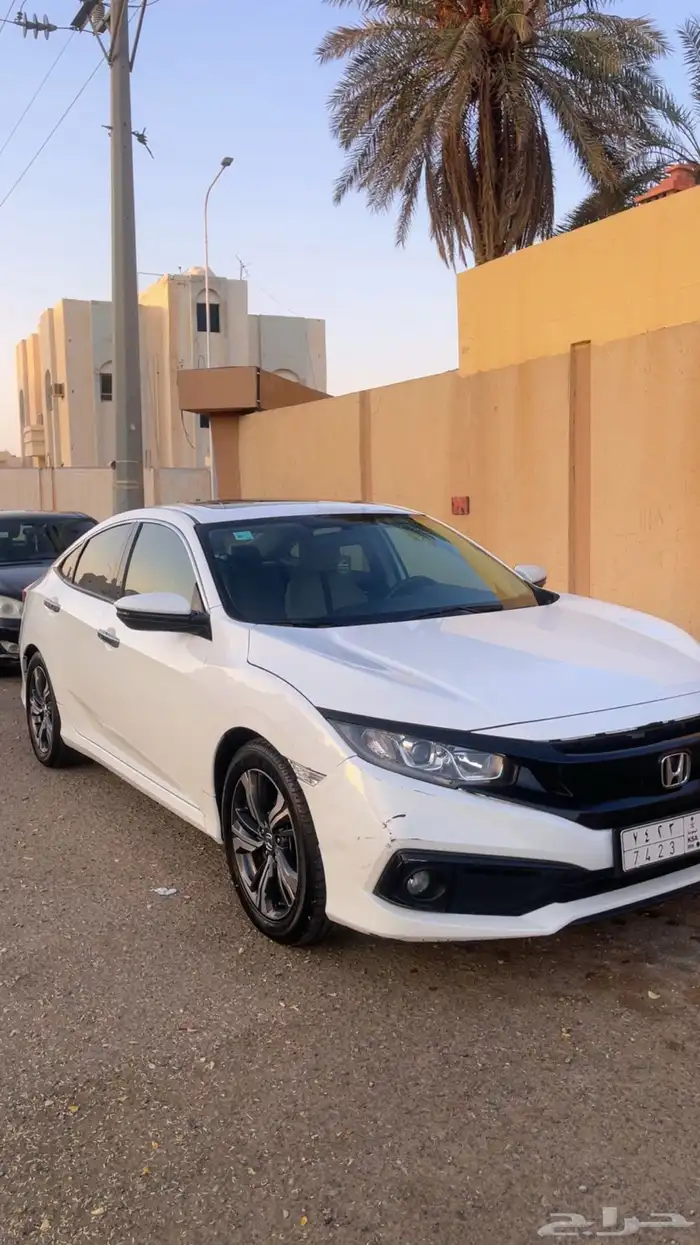 هوندا سيفيك 2020 ابيض فل 3