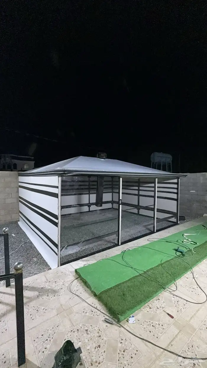 بيت الشعر المطور على هيكل حديد 8