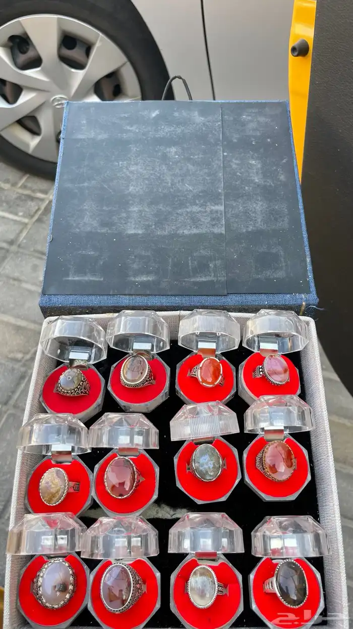 خواتم عقيق يماني فضه جمله 0