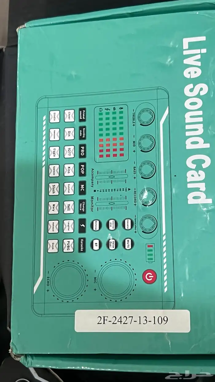 مايك K688 جديد كرتونه معه ومكسر F988 واستاند للمايك جديد 3