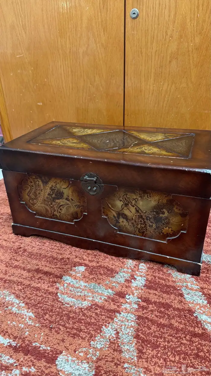 صندوق تخزين خشبي 0