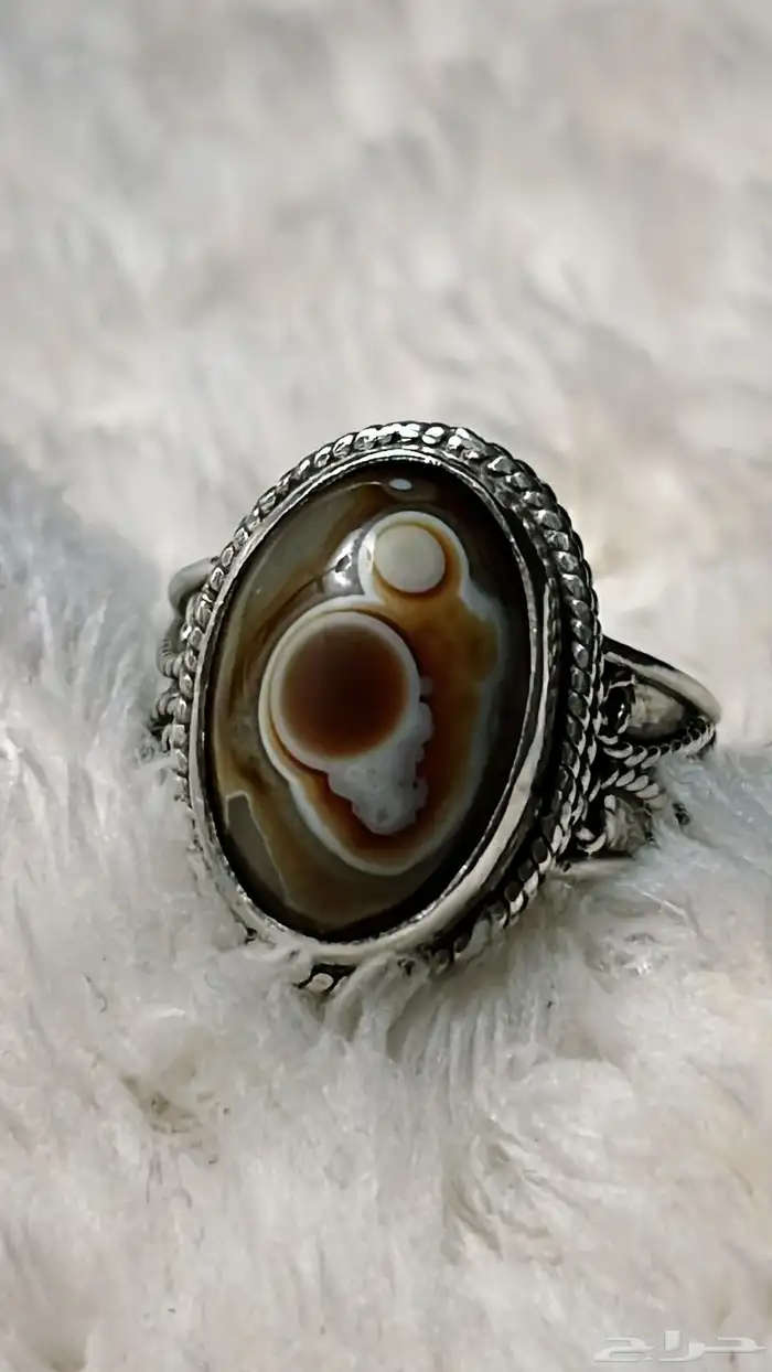 خاتم رجالي عقيق هندي 0