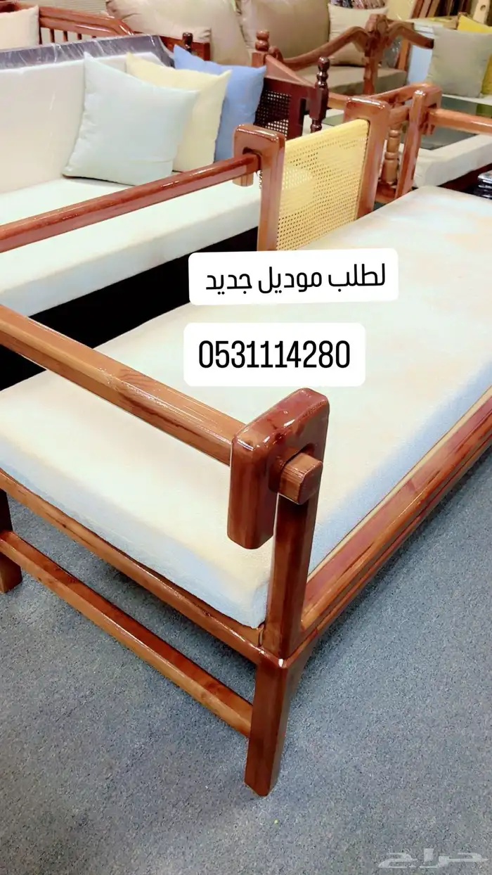 كراسي جيزانيه خشب لطلب موديل جديد 0