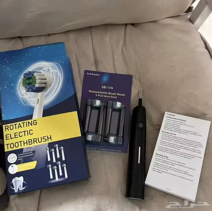 فرشاة أسنان كهربائيه مع رؤوس إضافية 5