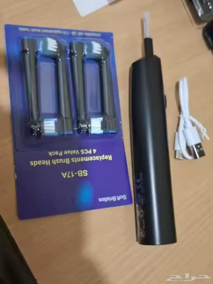 فرشاة أسنان كهربائيه مع رؤوس إضافية 6