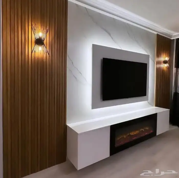 ديكورات بديل شيبورت بديل الرخام بديل الخشب مكاتب تلفزيون 4
