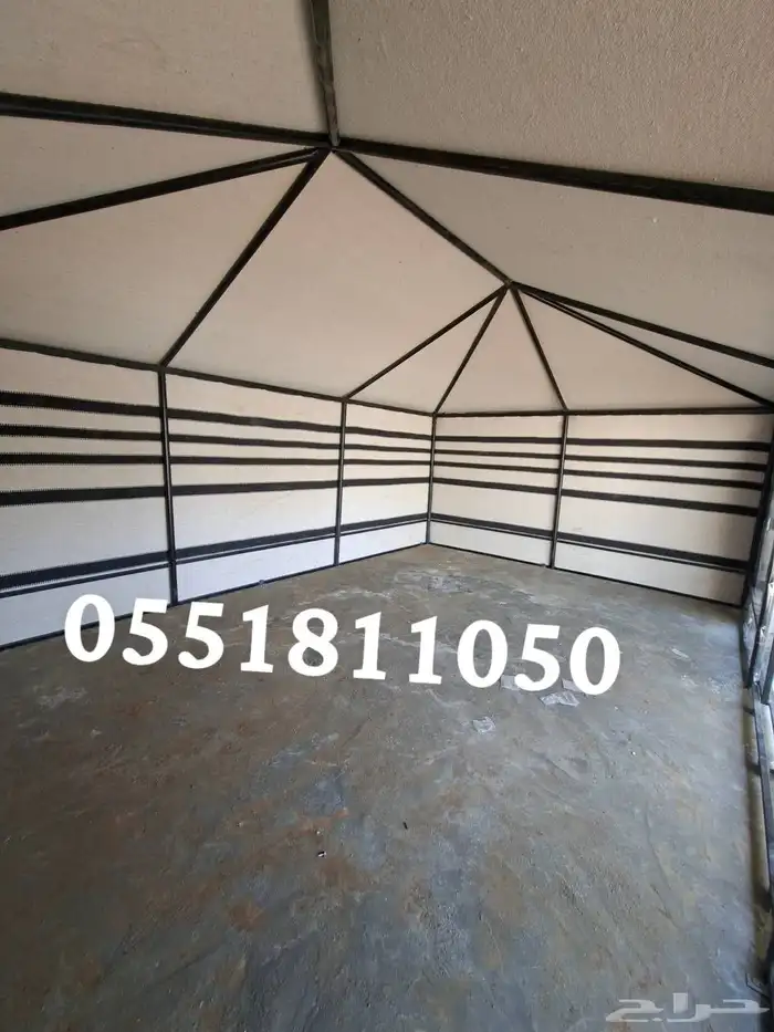 خيام هيكل حديدي سهلت الف والتركيب القصيم  شعر مضمون من المطر 11