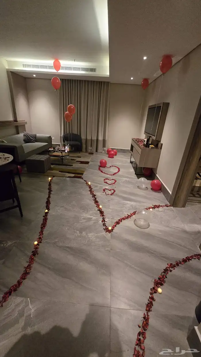 تزيين تنسيق غرف نوم عرسان ذكرى زواج فنادق ابها خميس مشيط 4
