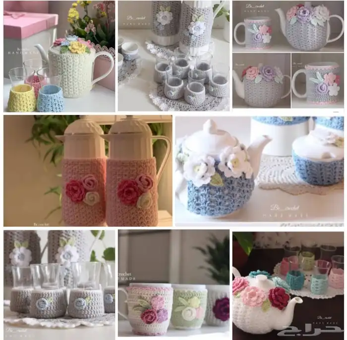 هدايا مواليد فستان كروشيه اعمال يدويه 6