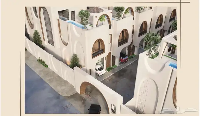 فلل تاون هاوس للبيع على الخارطة جدة حي الروضة 6