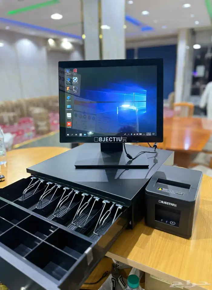 جهاز كاشير جديد كاشير قرطاسيه حلاق تموينات بقاله كوفي عطارة 0