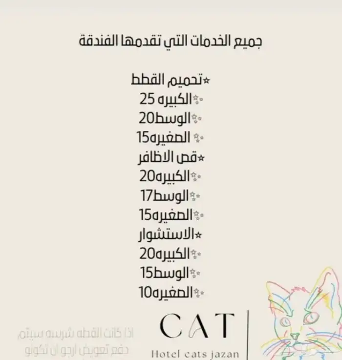 فندقة قطط جازان   عروض نهاية السنة 4