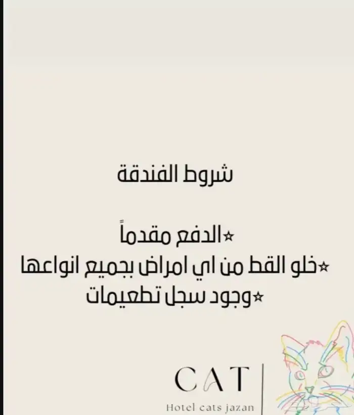 فندقة قطط جازان   عروض نهاية السنة 3