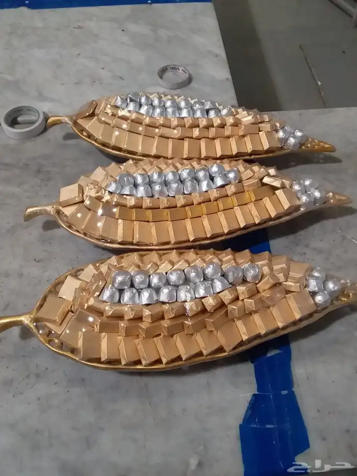 معلم رص صواني شوكلت مكشوف مغلف. 4