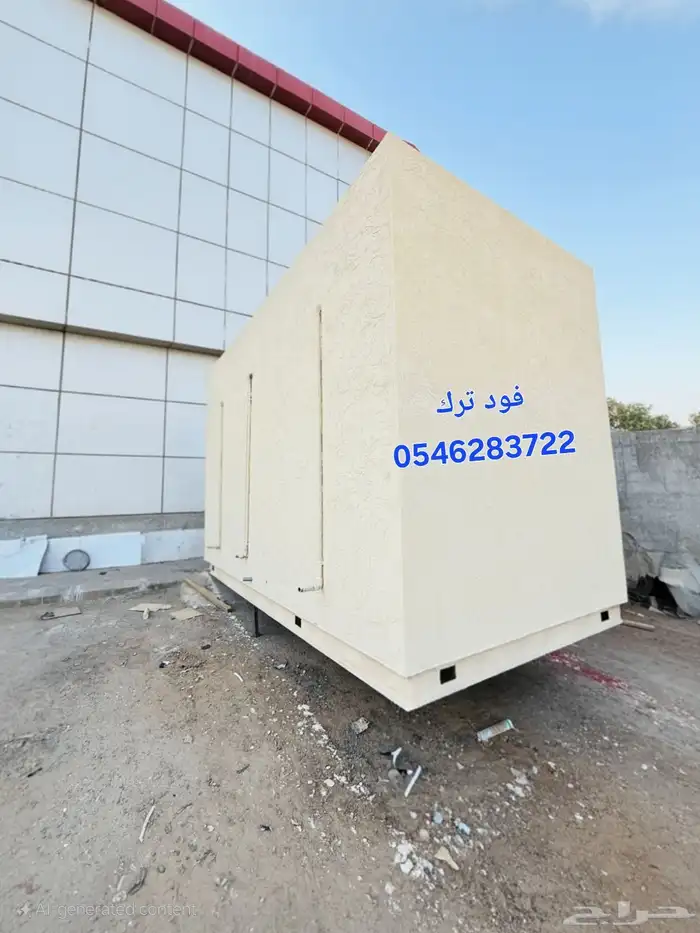 مواصفات العربه -1- مطبخ كامل مصنوع من الاستيل 2 جدران و 6