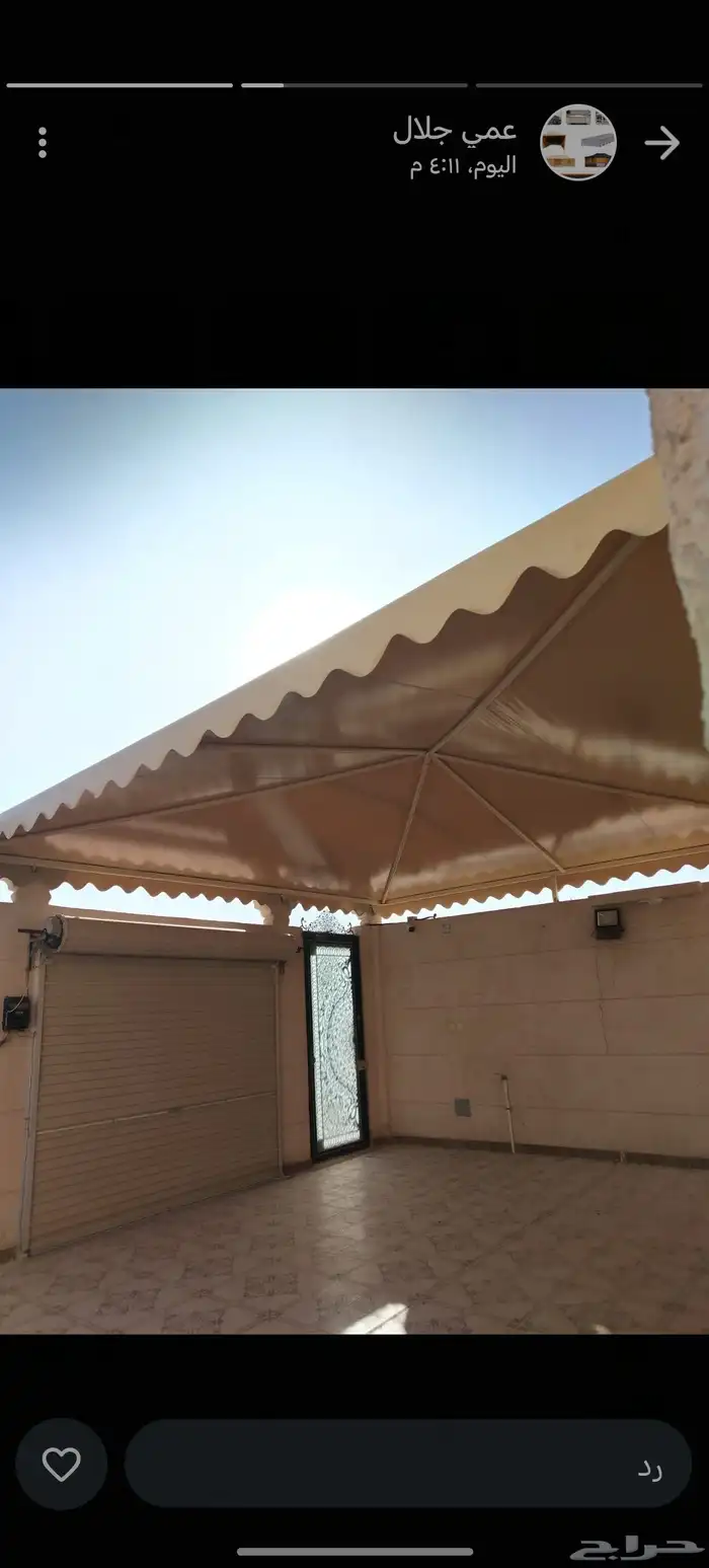 خيام ومضلات وسواتر وجلسات خارجيه وديكورات تسليم مفتاح 7