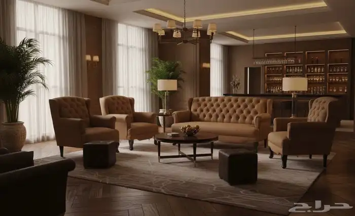 مودرن مكاتب فخمة ملكي لون بني مكتب جلد طقم كامل كنب كرسي 8