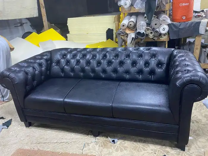 جديد كنب جلد وطني و صيني موديل أمريكي كلاسيك و ايكيا 2