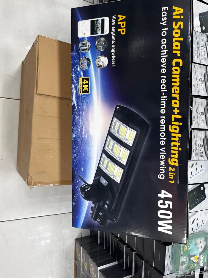 كاميرا وكشاف تعمل بالطاقة الشمسيه وشريحة 4G 10