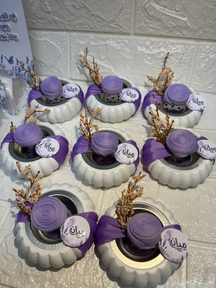 توزيعات مواليد بطابع اللافندر الأنيق 3