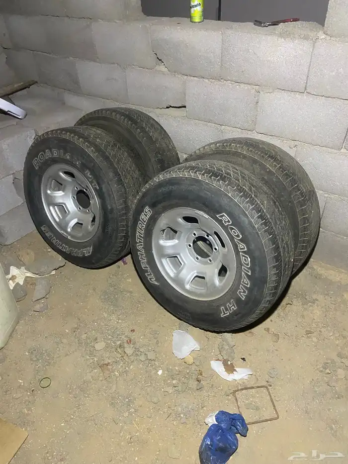 4 جنوط بكفراتها للبيع 1