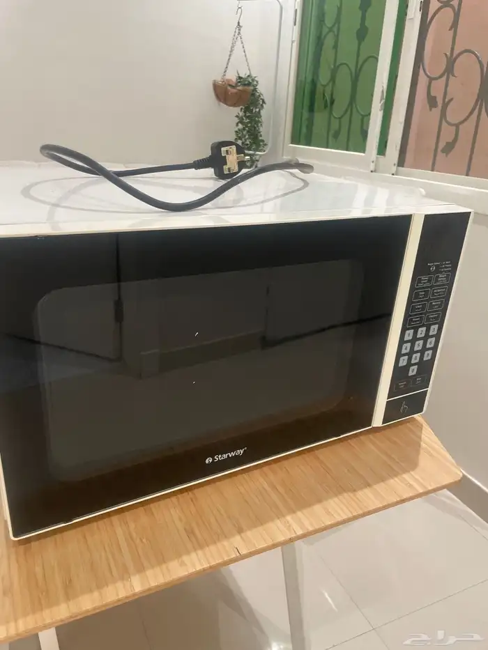 مايكرويف شغال ومحول كهرباء شبه جديد 0