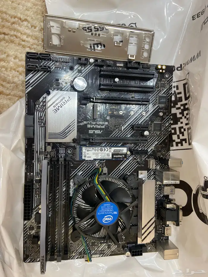 كرت شاشه 1650 super  معالج i5-10400f  mother board 1