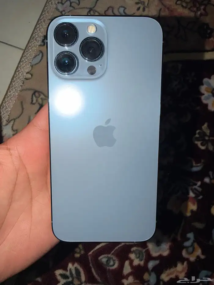 آيفون 13 برو ماكس لون سماوي مقفل من شركه لايقبل شريحه 1